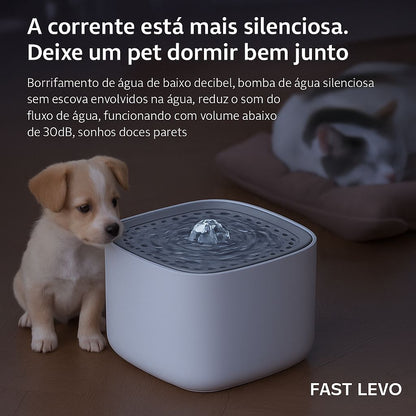 Fonte de Água Automática 3L para Gatos – Silenciosa, Filtrante e USB com recirculação automática, filtro, grande capacidade, bebedouro filtrante.